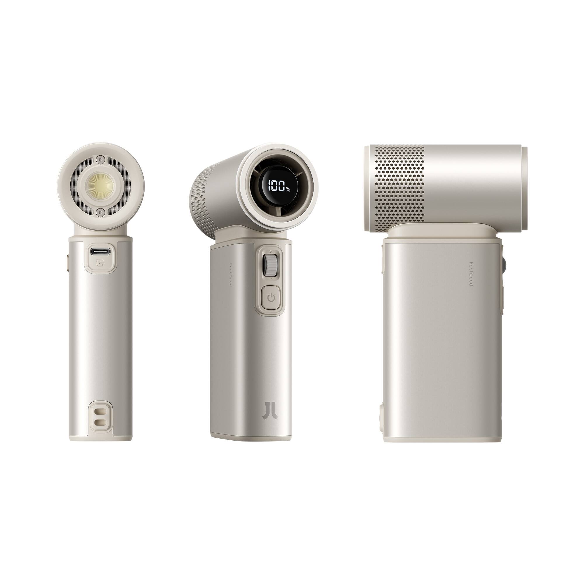 Alt View 1. Jisulife - Jisulife Handheld Fan Ultra2 - Light Brown.