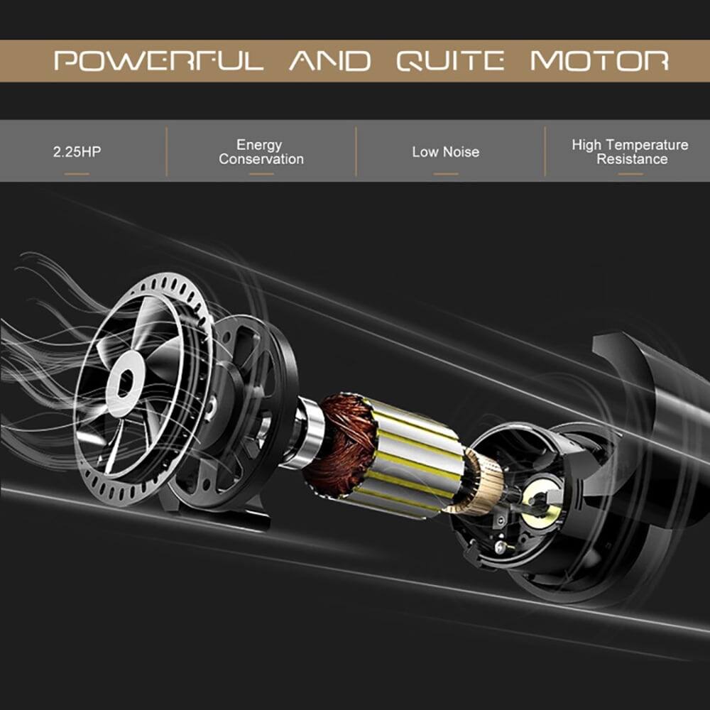 POWERFUL AND QUIET MOTOR  
2.25HP  
Energy Conservation  
Low Noise  
High Temperature Resistance