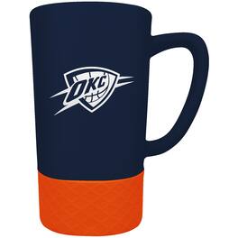 Great American Products - Oklahoma City Thunder Team Logo 16oz. Laser Etched Jump Mug - Multicolor