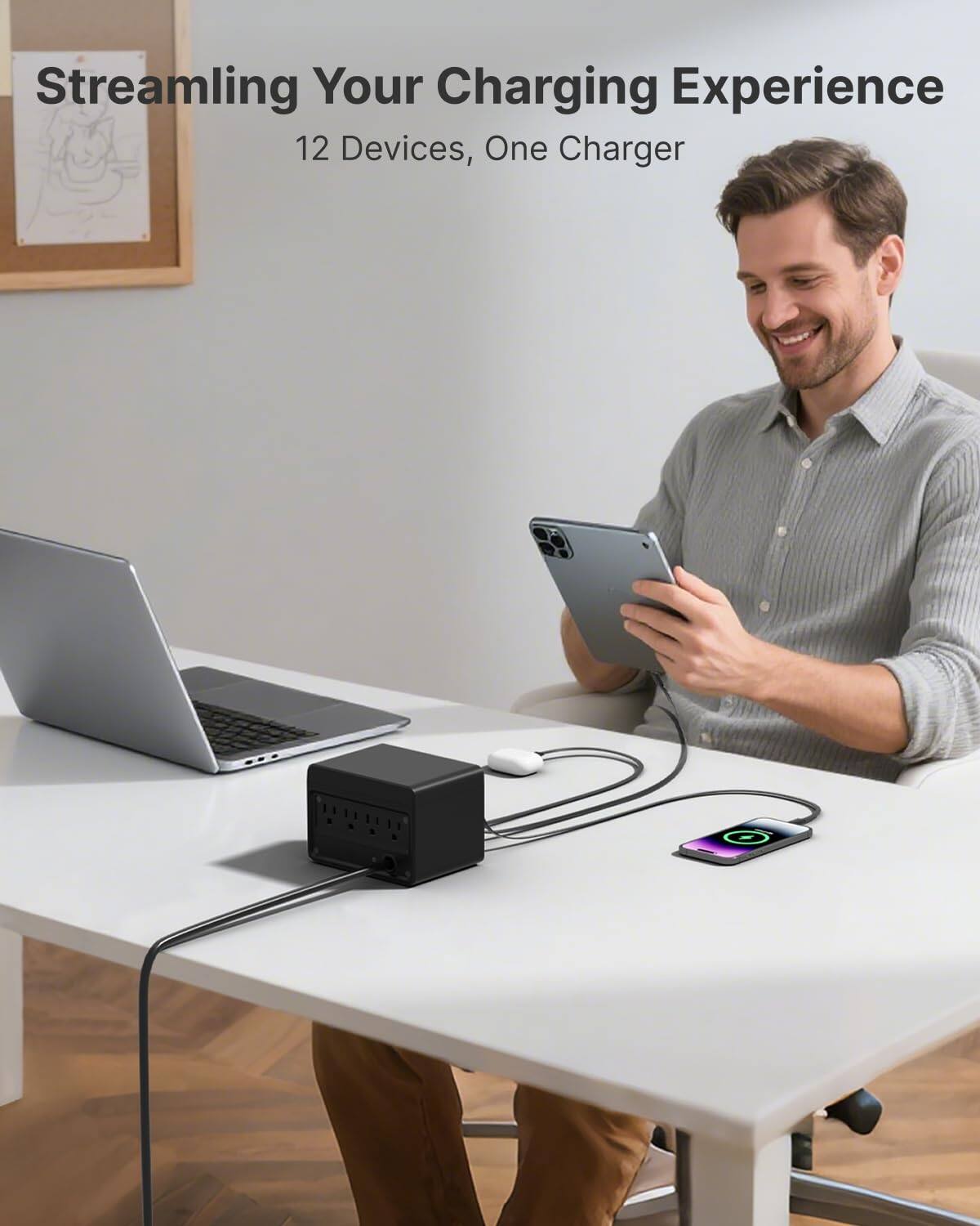 Streamlining Your Charging Experience  
12 Devices, One Charger