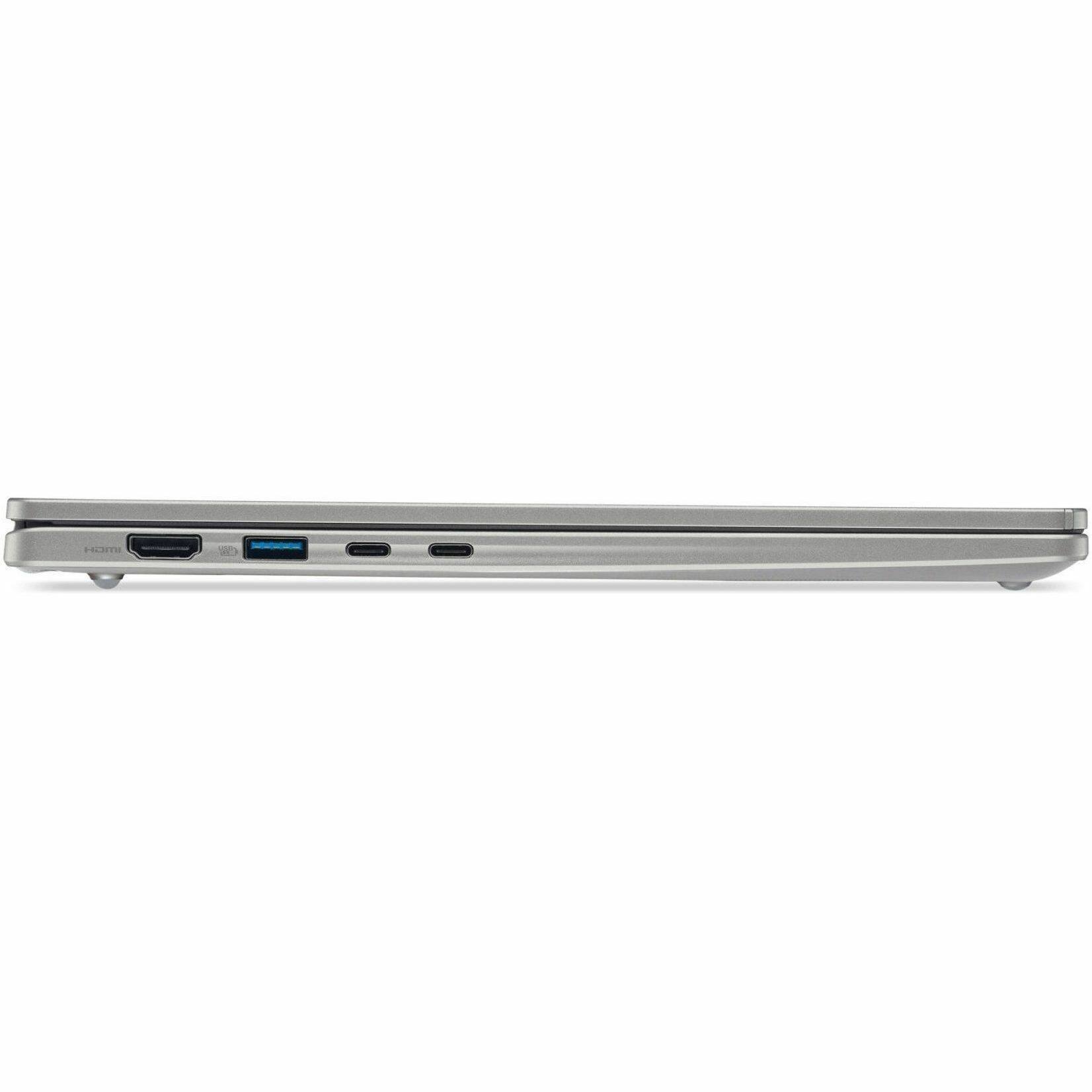 Alt View 1. Acer - Acer TravelMate P4 14 AI TMP414-56 TMP414-56-784R 14" Clamshell Copilot+ PC Notebook - WQXGA+ - 60 Hz - Intel Core Ultra - Iron.