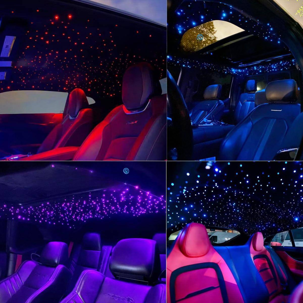 Alt View 2. COTTAGE - mini pcs twinkle fiber optic starlight headliner kit car home end glow strands sound activated app remote - 200pcs*0.03in*6.5ft.