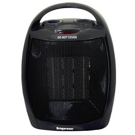 Impress - Ceramic Heater with Thermostat - Black