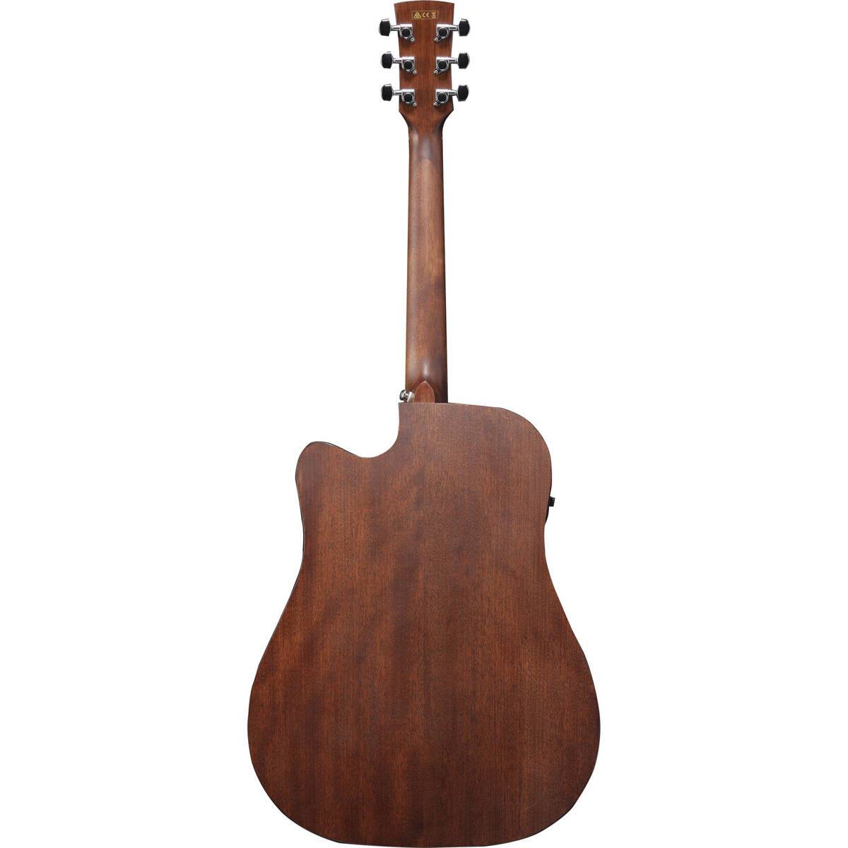 Alt View 1. Ibanez - Ibanez Artwood AW150CE Dreadnought AE Guitar, Open Pore Natural.