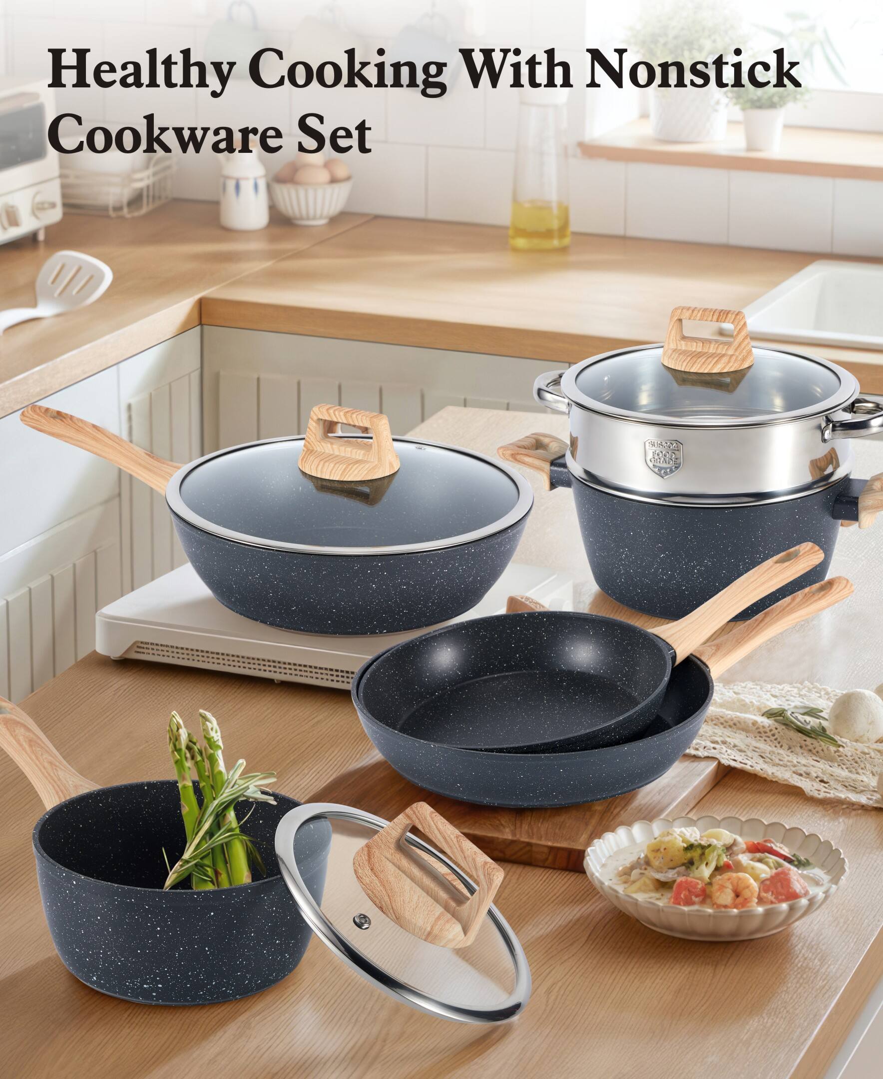 Healthy Cooking With Nonstick Cookware Set