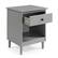 Alt View 26. Walker Edison - Classic Solid Wood 1-Drawer Nightstand - Grey.