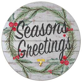 Jardine - Valparaiso University 20'' x 20'' Season's Greetings Circle - White