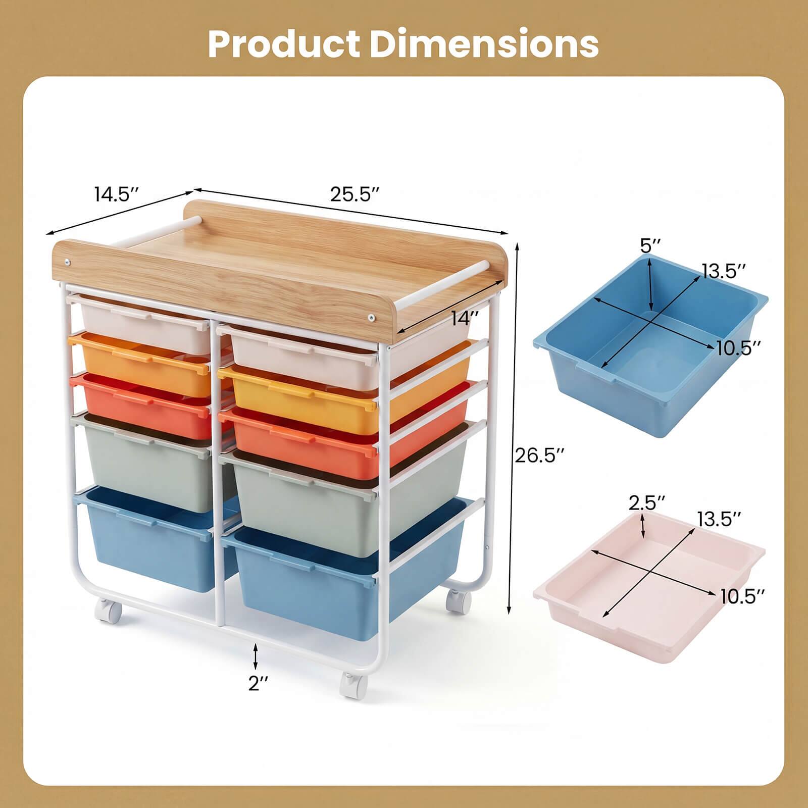Product Dimensions: 14.5" x 25.5" x 5" x 13.5" x 14" x 10.5" x 26.5" x 2.5" x 13.5" x 10.5" x 2"