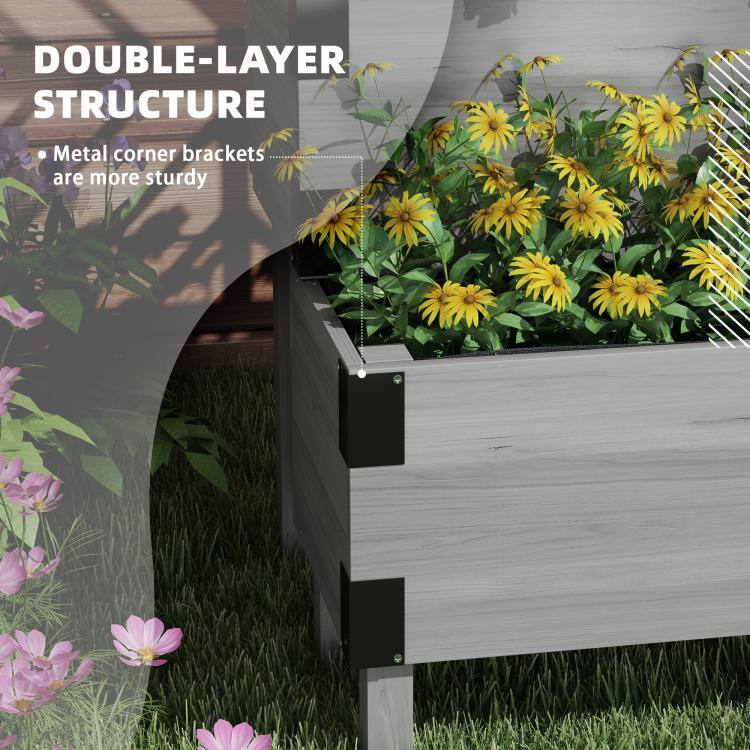 DOUBLE-LAYER STRUCTURE
- Metal corner brackets are more sturdy