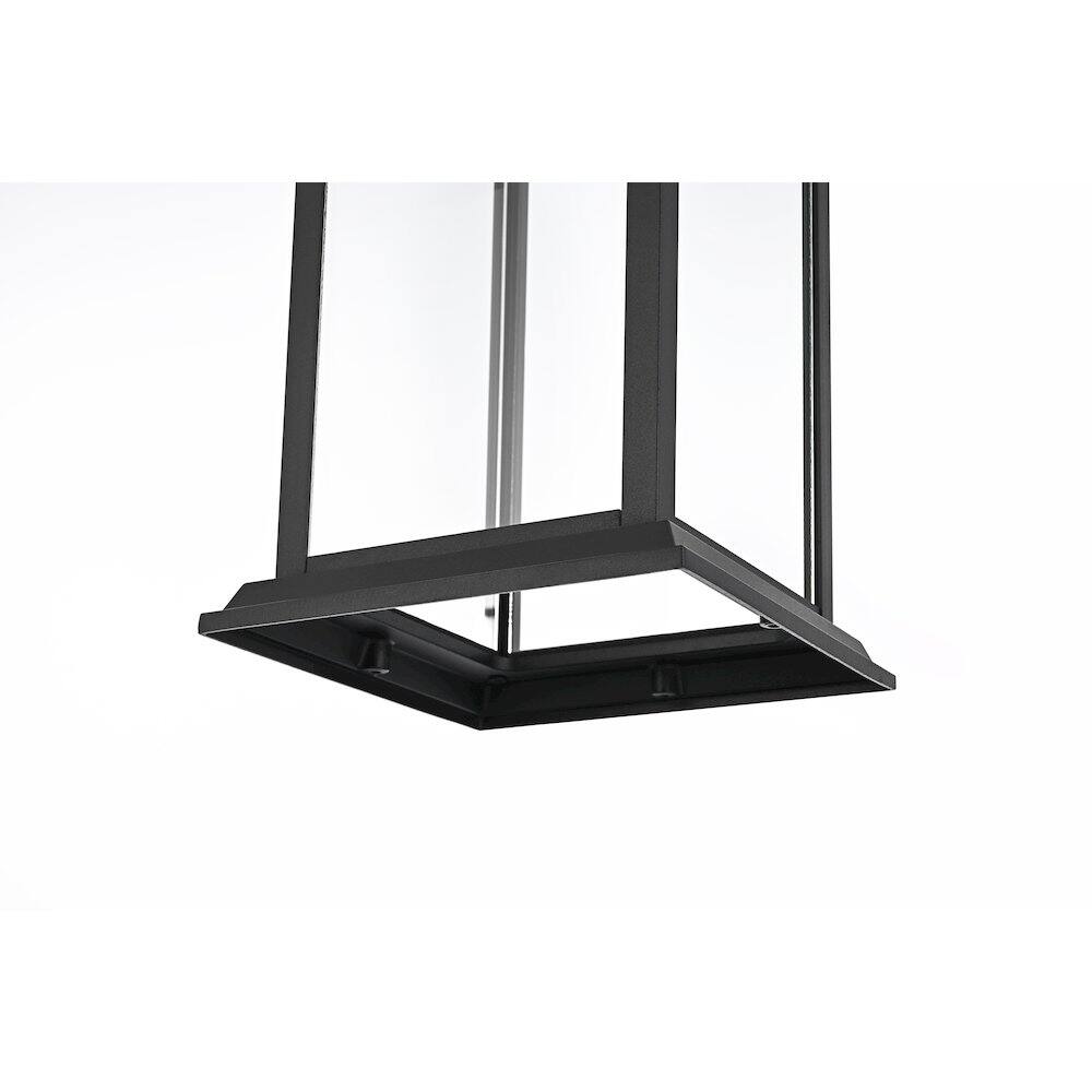 Alt View 1. Elegant Lighting - Araceli 17 inch Outdoor Wall sconce in Black - Black And Clear.