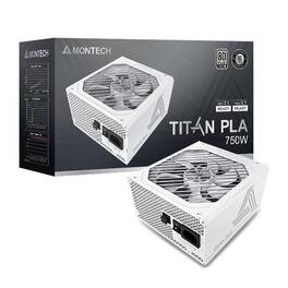 Montech - TITANPLA750WW Titan PLA 750W 80 Plus Platinum ATX Gaming Power Supply White