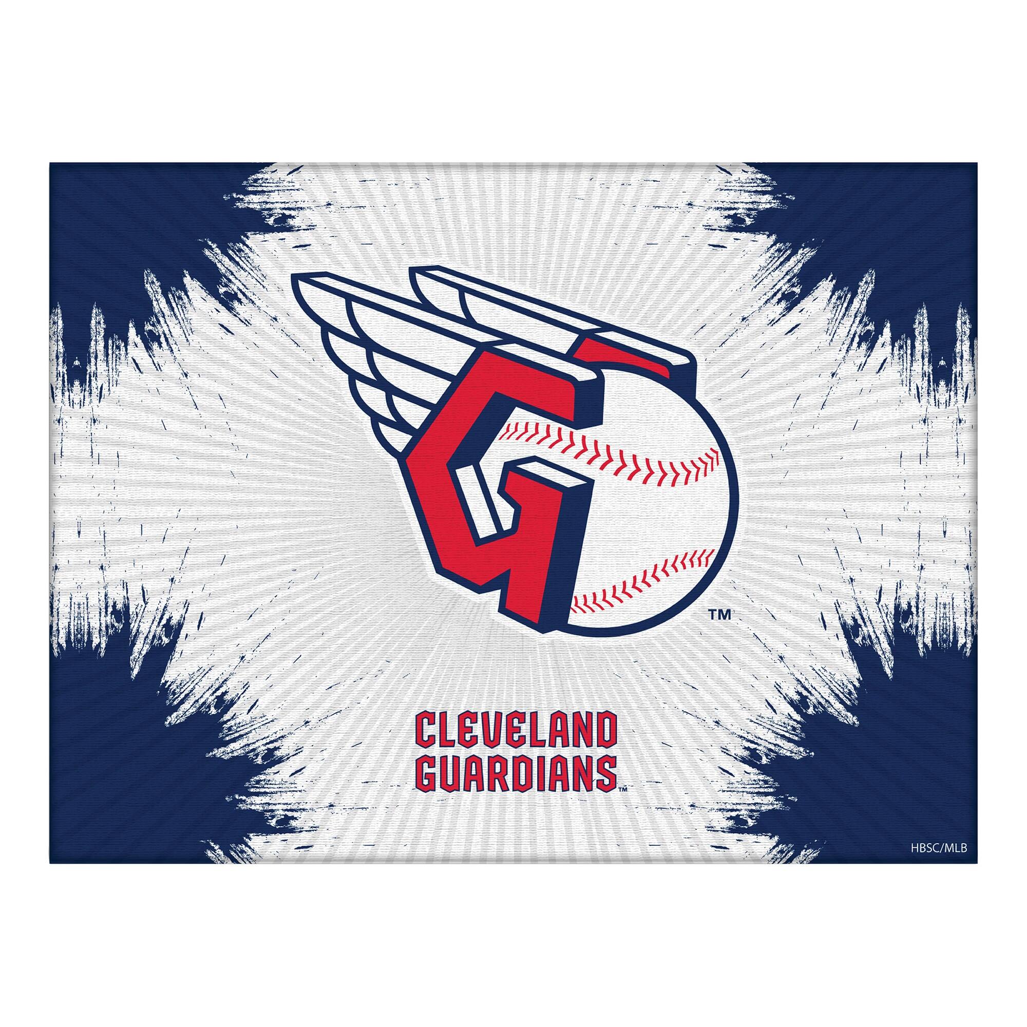 Cleveland Guardians 24" x 32" Splash Canvas Wall Art