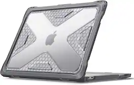 Fintie - Rugged Case for MacBook Neo 13 Inch (Model A3404, 2026 Release) Heavy Duty, TPU Bumper, Hard Shell, Snap-On Cover - Gray