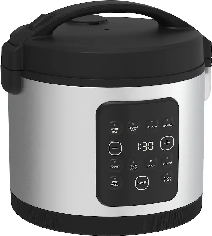 Bepro Rice Cooker bella PRO 20 Cup Digital Rice Cooker Stainless Steel 90226 - Best Buy