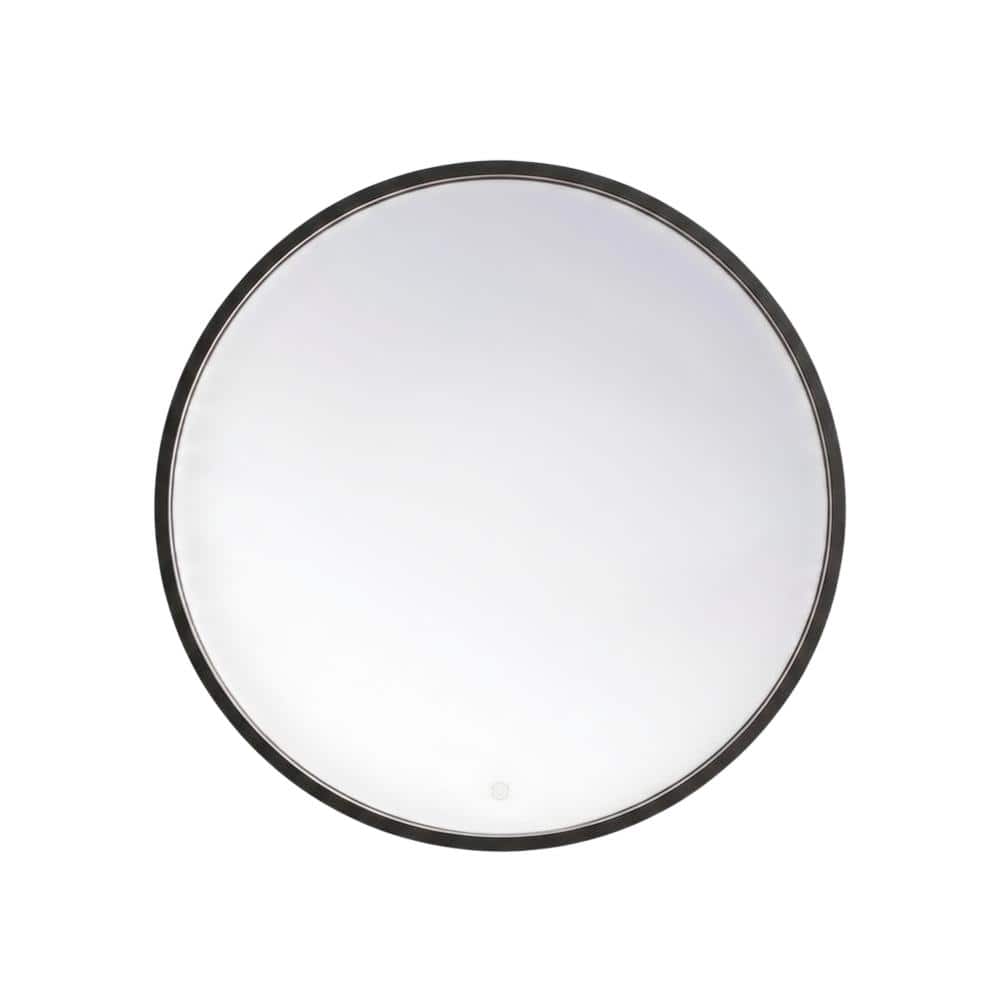 Elegant Decor - Pier 32 inch LED mirror with adjustable color temperature - Black price history on PriceWatchPro