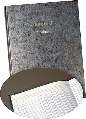 "Quill Brand - Columnar Book, 6 Columns, 7.25"" x 9.5"", 40 Sheets/Book (217752) - Blue Granite" price history on PriceWatchPro