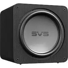 Angle. SVS - SB17-Ultra R|Evolution 17" Powered Subwoofer - Black Oak Veneer.