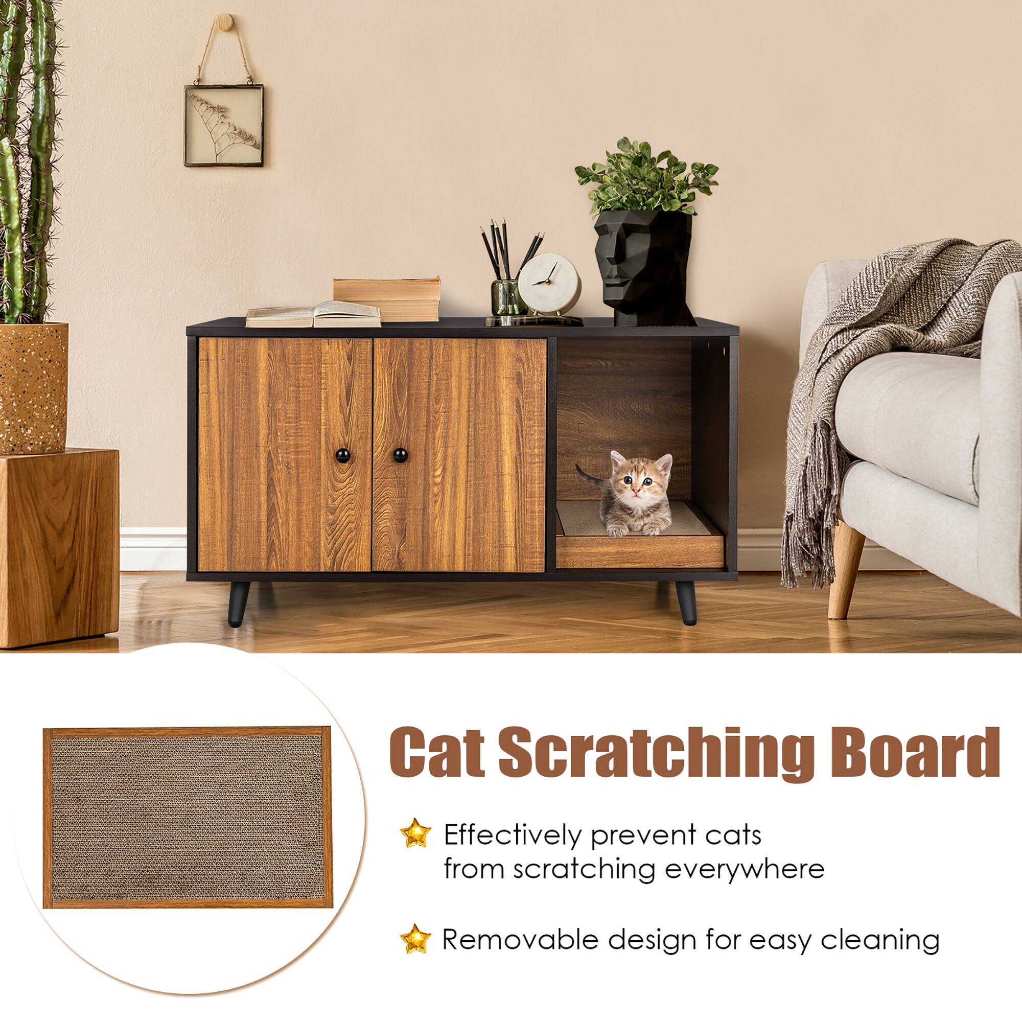Cat Scratching Board

Effectively prevent cats from scratching everywhere

Removable design for easy cleaning