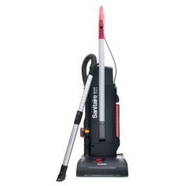 Eureka - Sanitaire SC9180D Multi-Surface Upright Vacuum – Bagged, HEPA, 11.3 A, 13″ Path, 50′ Detachable Cord, 68 dB, /Red - Black