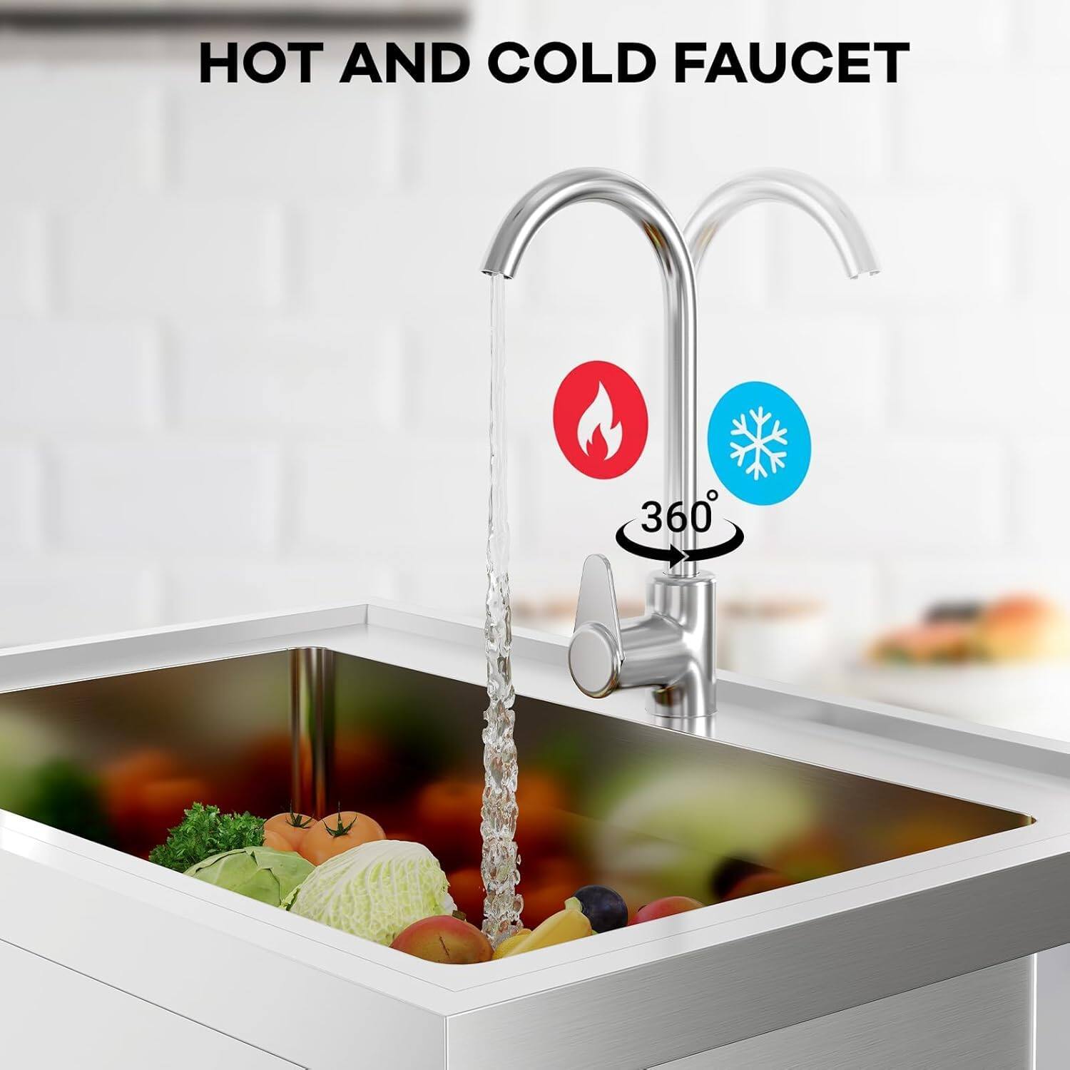 HOT AND COLD FAUCET

360°