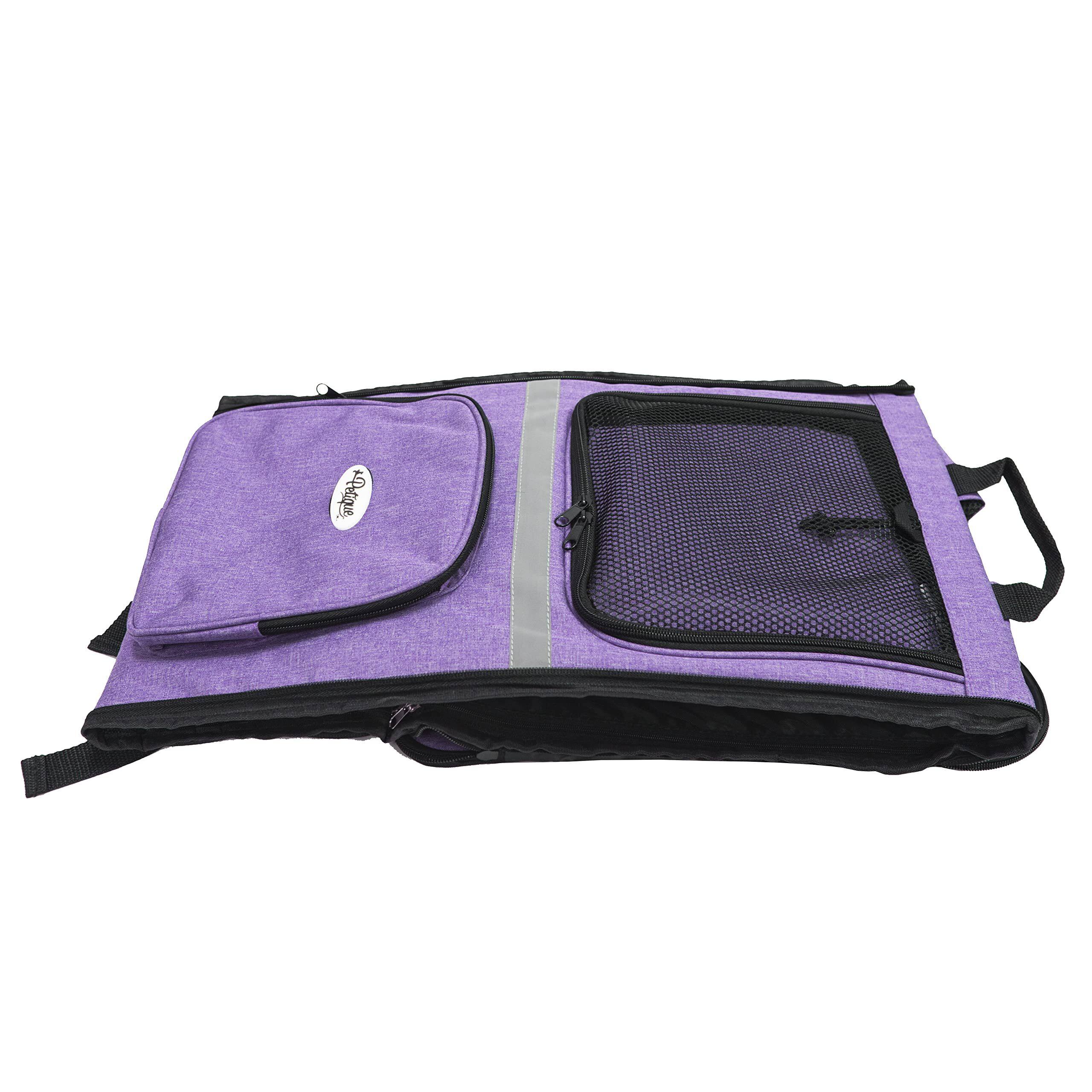 Left. Petique - Petique Pet Backpacker, Pet Carrier for Small Size Pets, Ventilated Backpack Bag for Cats & Dogs.