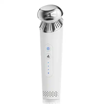 Front. Luckbyte - for Face and Eyes, 2 in 1 Cold and Heat Facial Massage Tool with Adjustable Temperature.