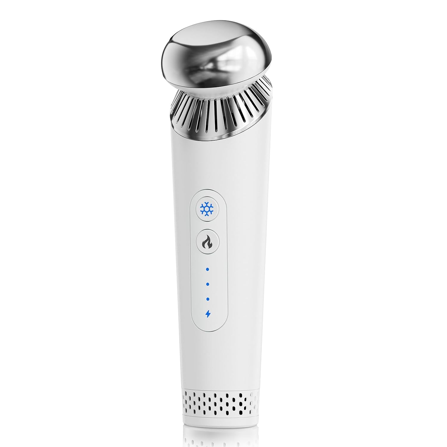Front. Luckbyte - for Face and Eyes, 2 in 1 Cold and Heat Facial Massage Tool with Adjustable Temperature.