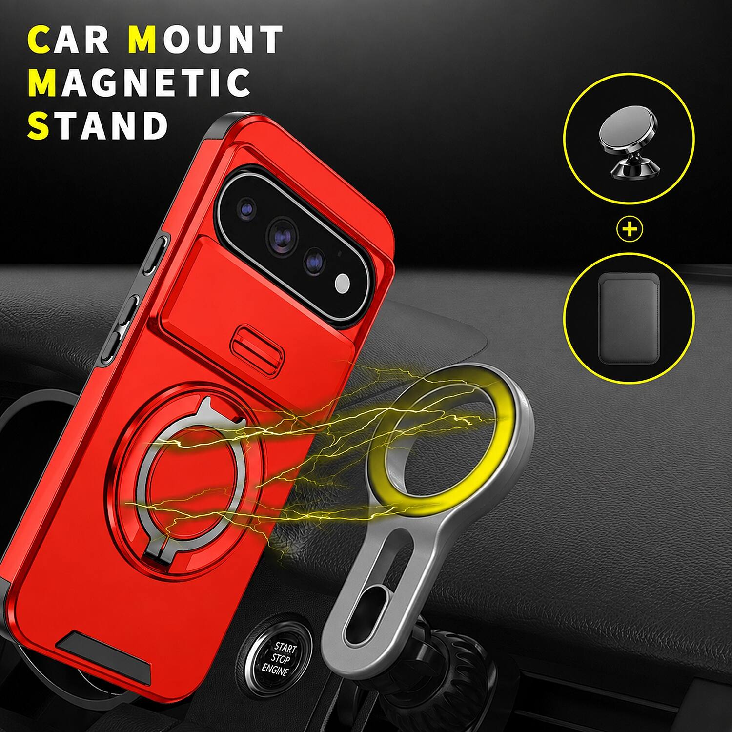 CAR MOUNT MAGNETIC STAND

START STOP ENGINE