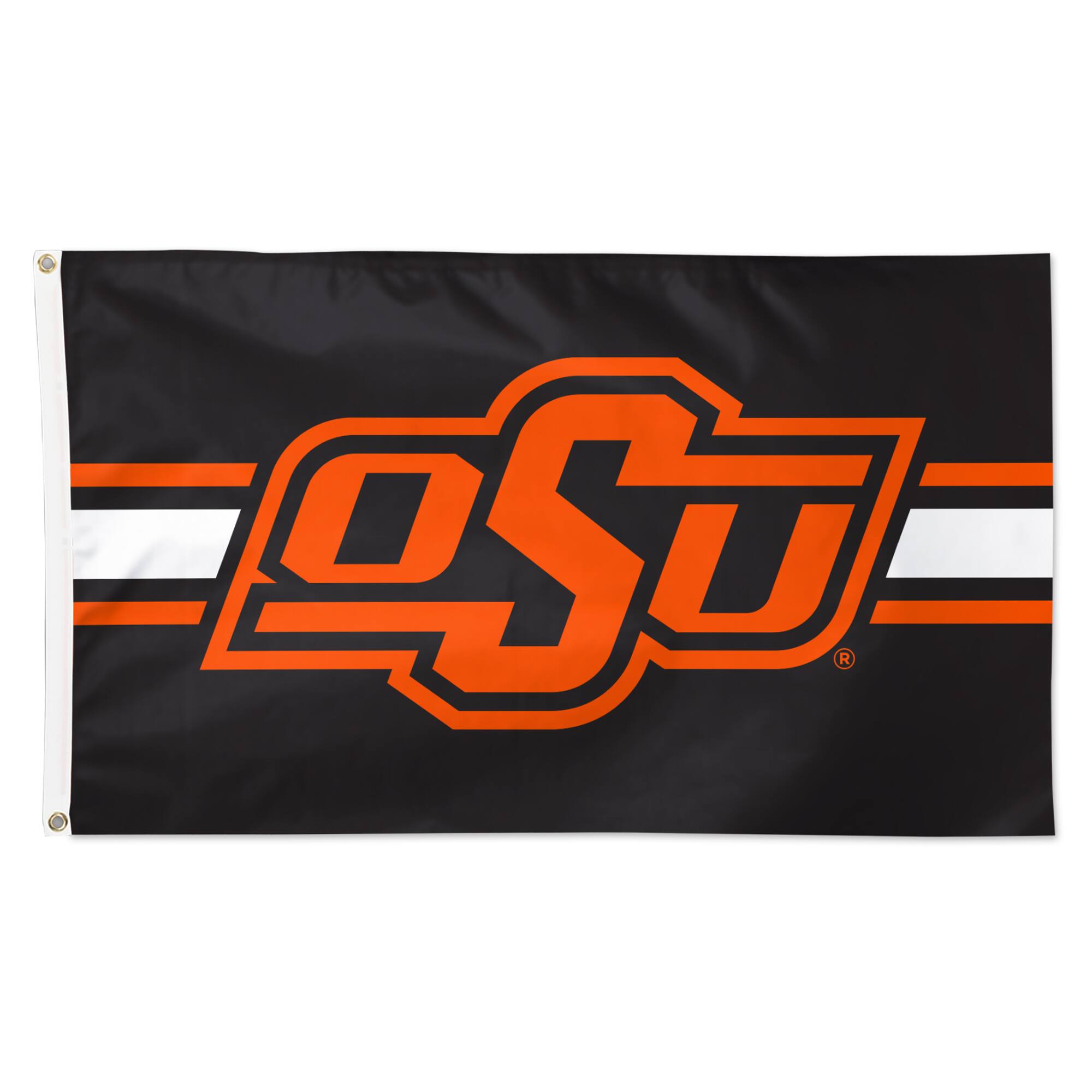 WinCraft - Oklahoma State Cowboys 3' x 5' Horizontal Stripe Deluxe Single-Sided Flag - Multicolor