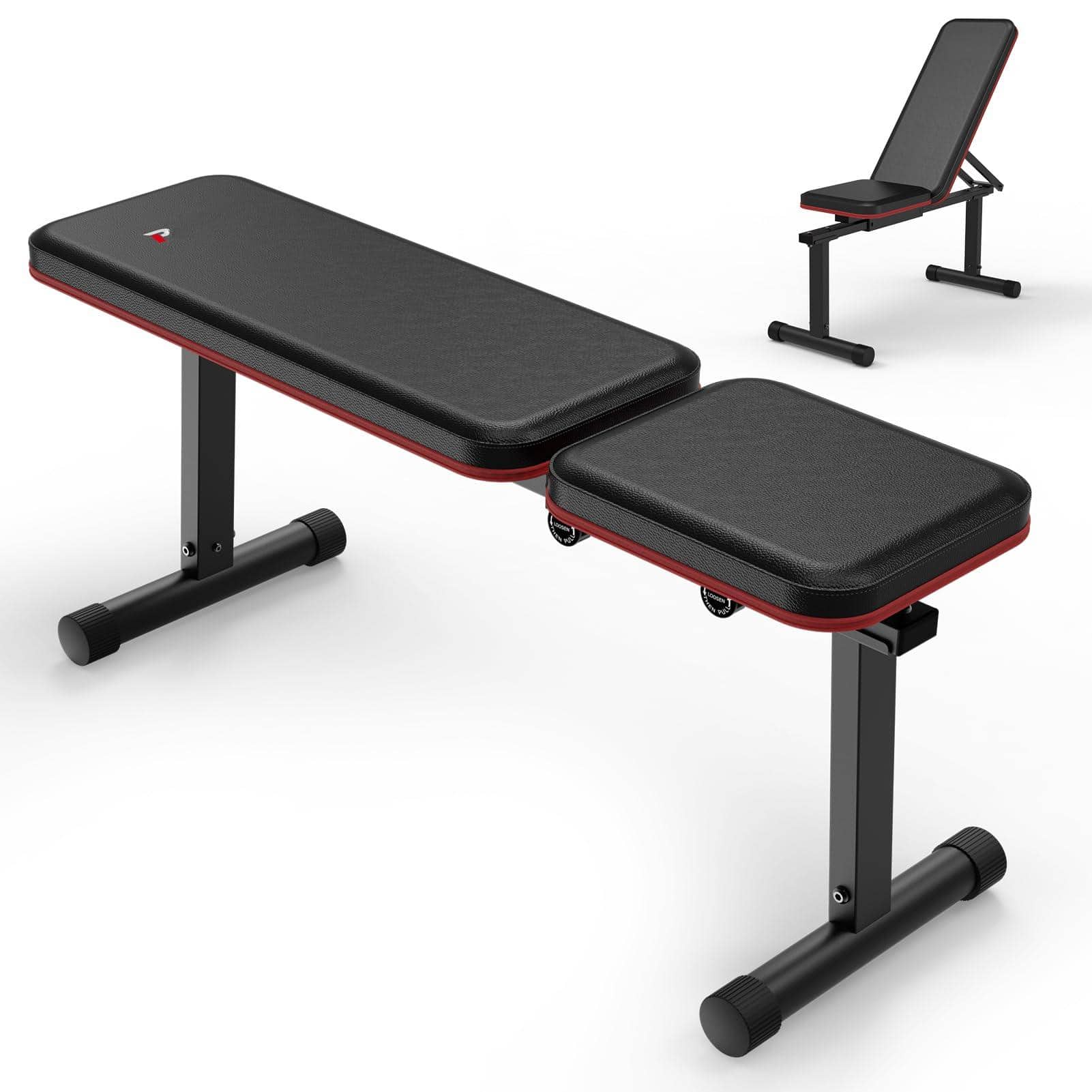 ThinkLink Electronic - Flat Weight Bench Adjustable Strength Workout For Home Gym Multifunctional Exercise - Default