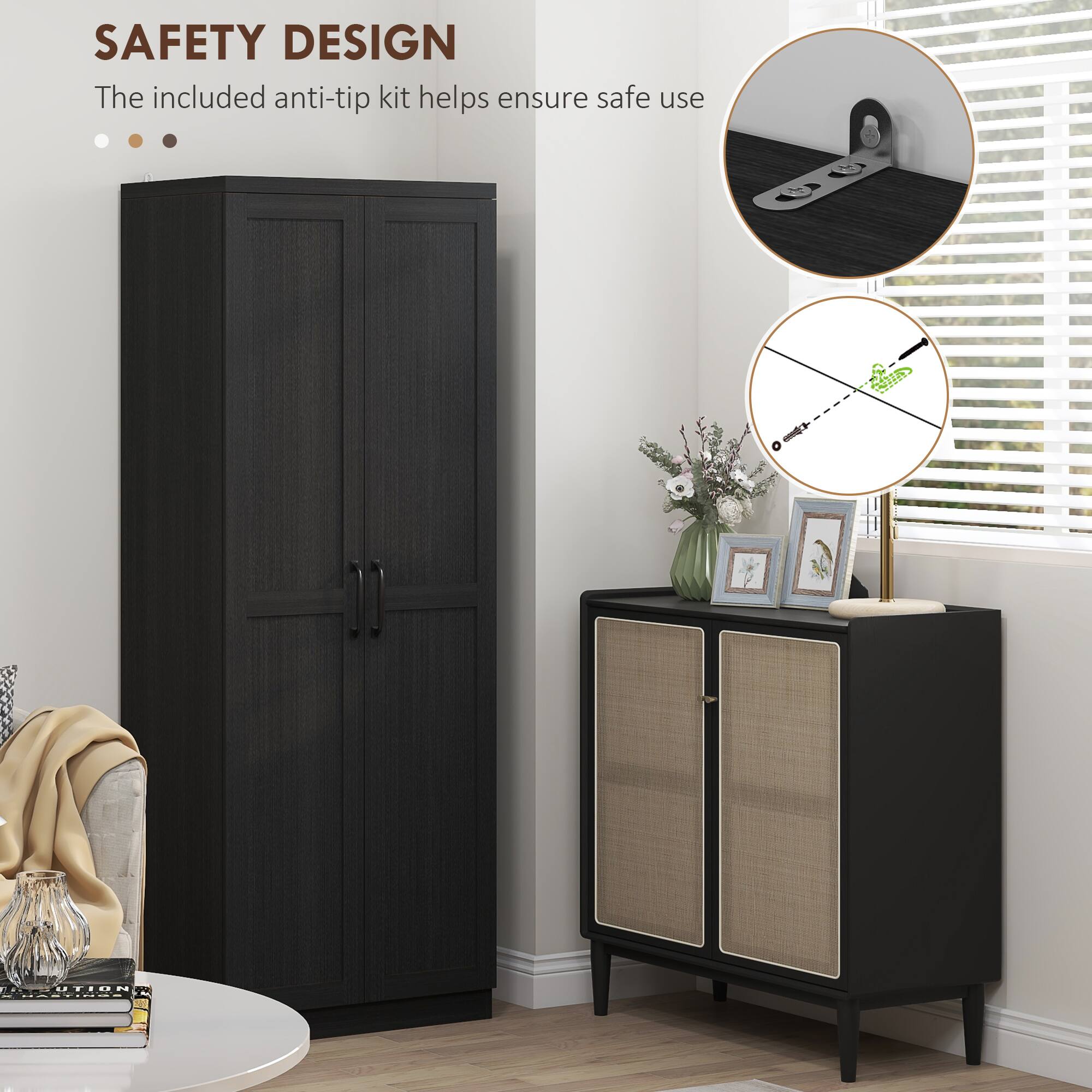 SAFETY DESIGN The included anti-tip kit helps ensure safe use ... - NNS 1