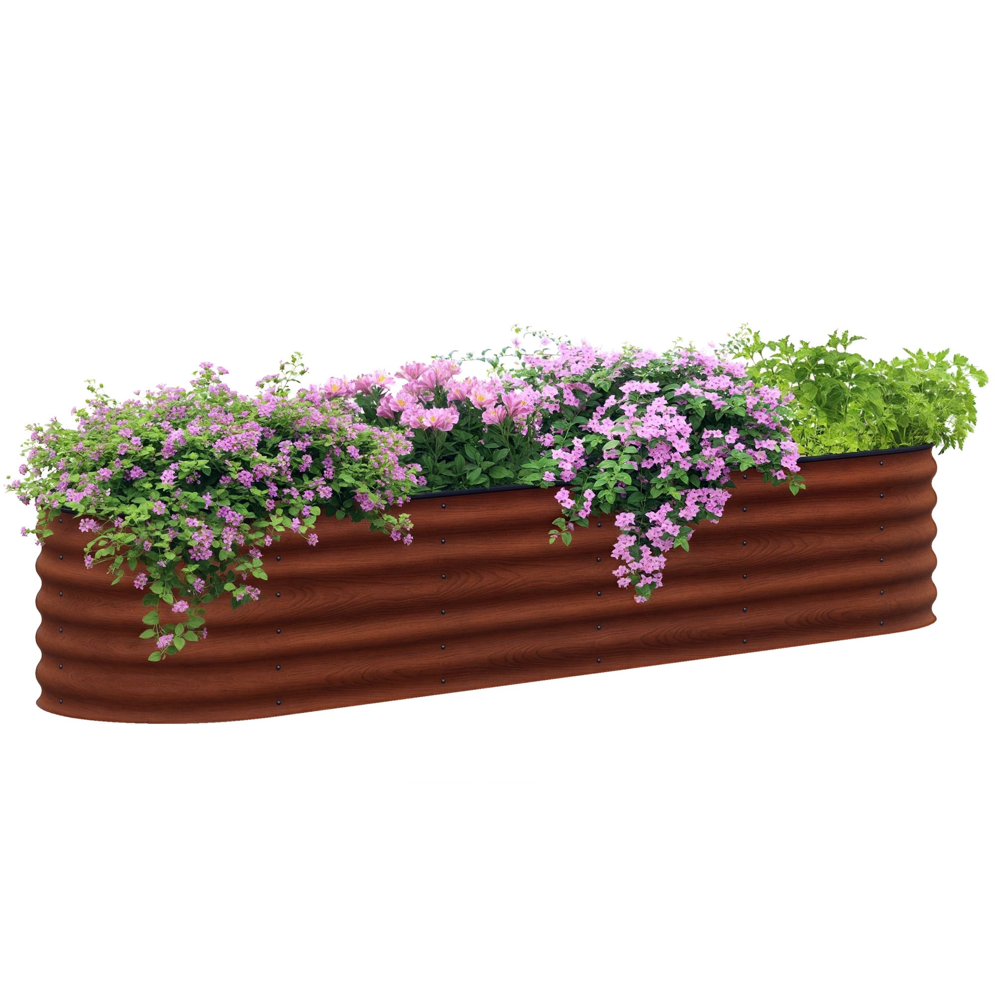 Outsunny - x 2' x 1.4' Galvanized Raised Garden Bed Kit - Brown price history on PriceWatchPro
