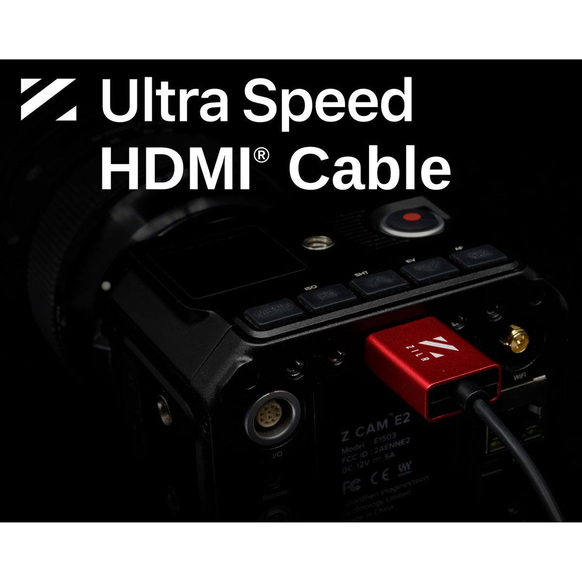 Ultra Speed HDMI Cable

ISO VENU
SHT
EV ZILR
AF OK
WIR
on Remote
E2 Z E1503 Model FCC ID 2AENNE2 5A DC 12V MY FC CE ImagineVision Shenzhen Limited Technology 5 China