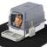 Front. LOVMOR - Extra Large 23.7 in. x 15.7 in. Stainless Steel Cat Litter Box with High Sided - Gray.