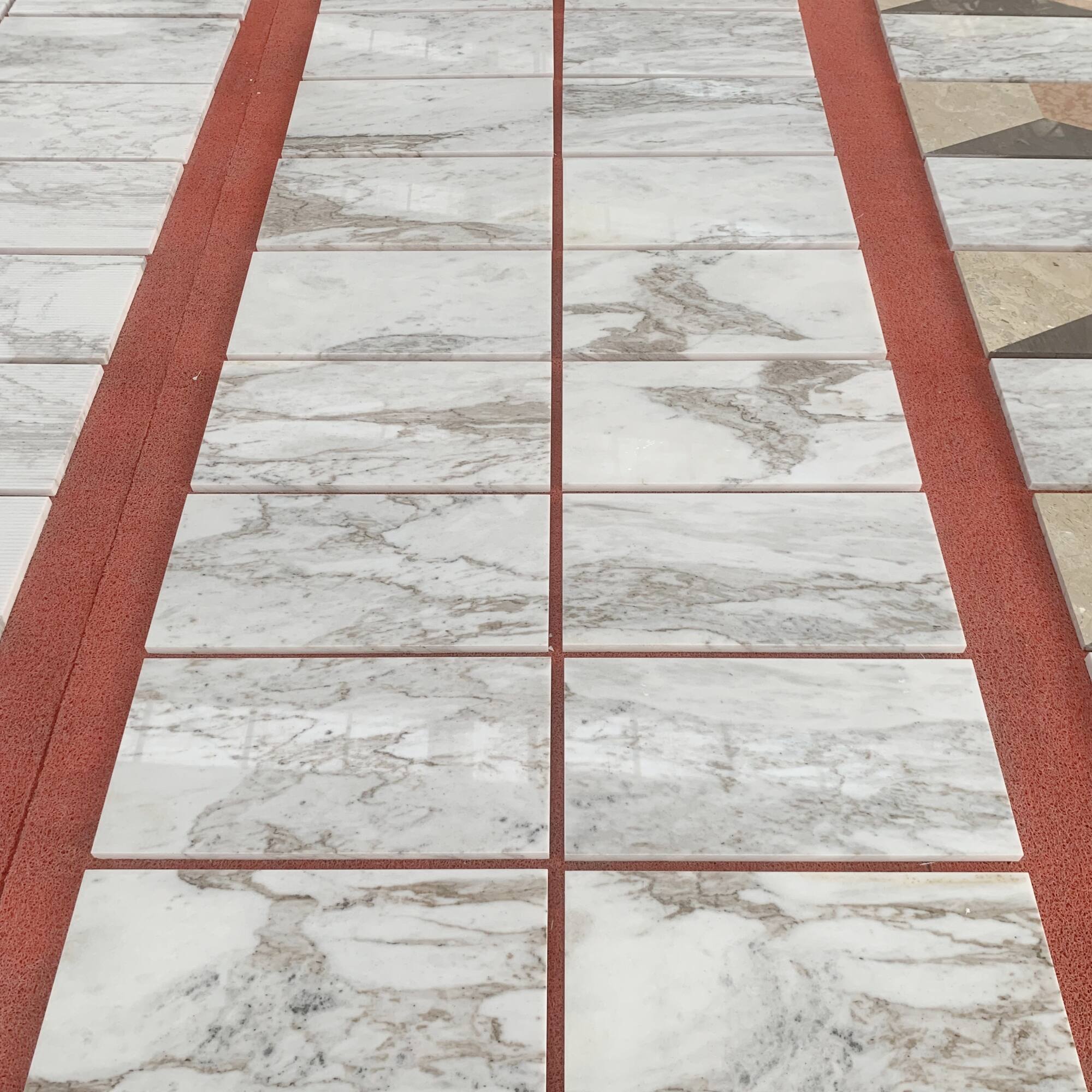 Alt View 6. GOODSILO - Premium Polished White Marble Tiles for Elegant Wall and Floor Interior Design - White+Natural.