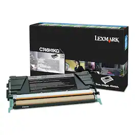 Lexmark - C746H1KG 12,000 Page-Yield Return Program High-Yield Toner - Black