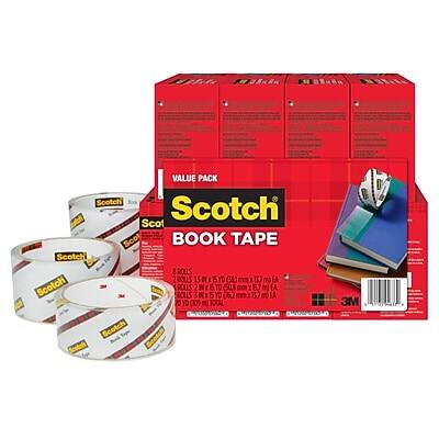 VALUE PACK  
Scotch BOOK TAPE  

2 ROLLS  
15 YD (38 m)  
0.3 IN (7.5 mm)  

3M
