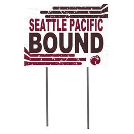 Jardine - Seattle Pacific Falcons 18" x 24" Bound Yard Sign - White