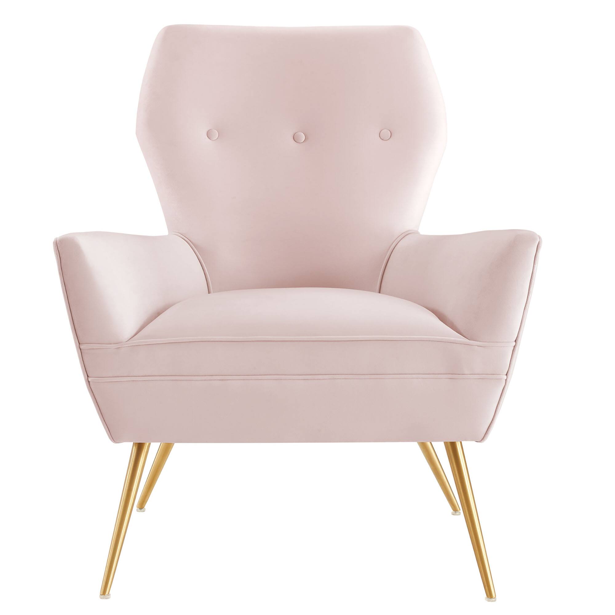 Alt View 3. Modway - Renata Button Tufted Performance Velvet Armchair by Modway - Pink.