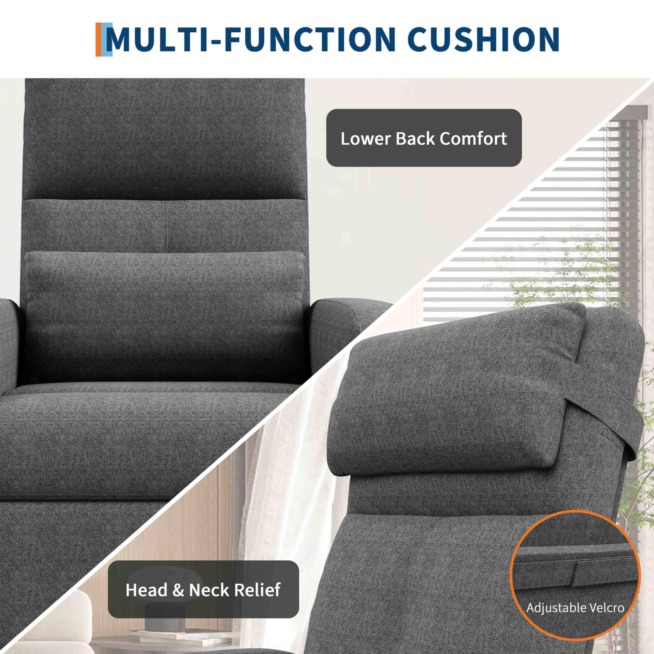 MULTI-FUNCTION CUSHION

- Lower Back Comfort
- Head & Neck Relief
- Adjustable Velcro