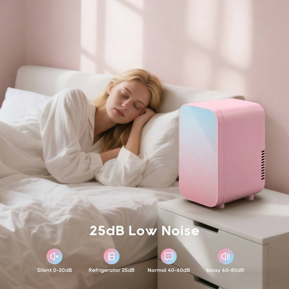 25dB Low Noise

- Silent 0-20dB
- Refrigerator 25dB
- Normal 40-60dB
- Noisy 60-80dB