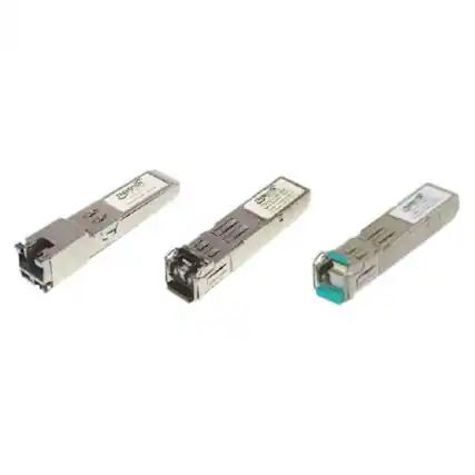 Front. Transition Networks - Transition Networks SFP (mini-GBIC) for Cisco - 1 x RJ-45 10/100/1000Base-T LAN - White.