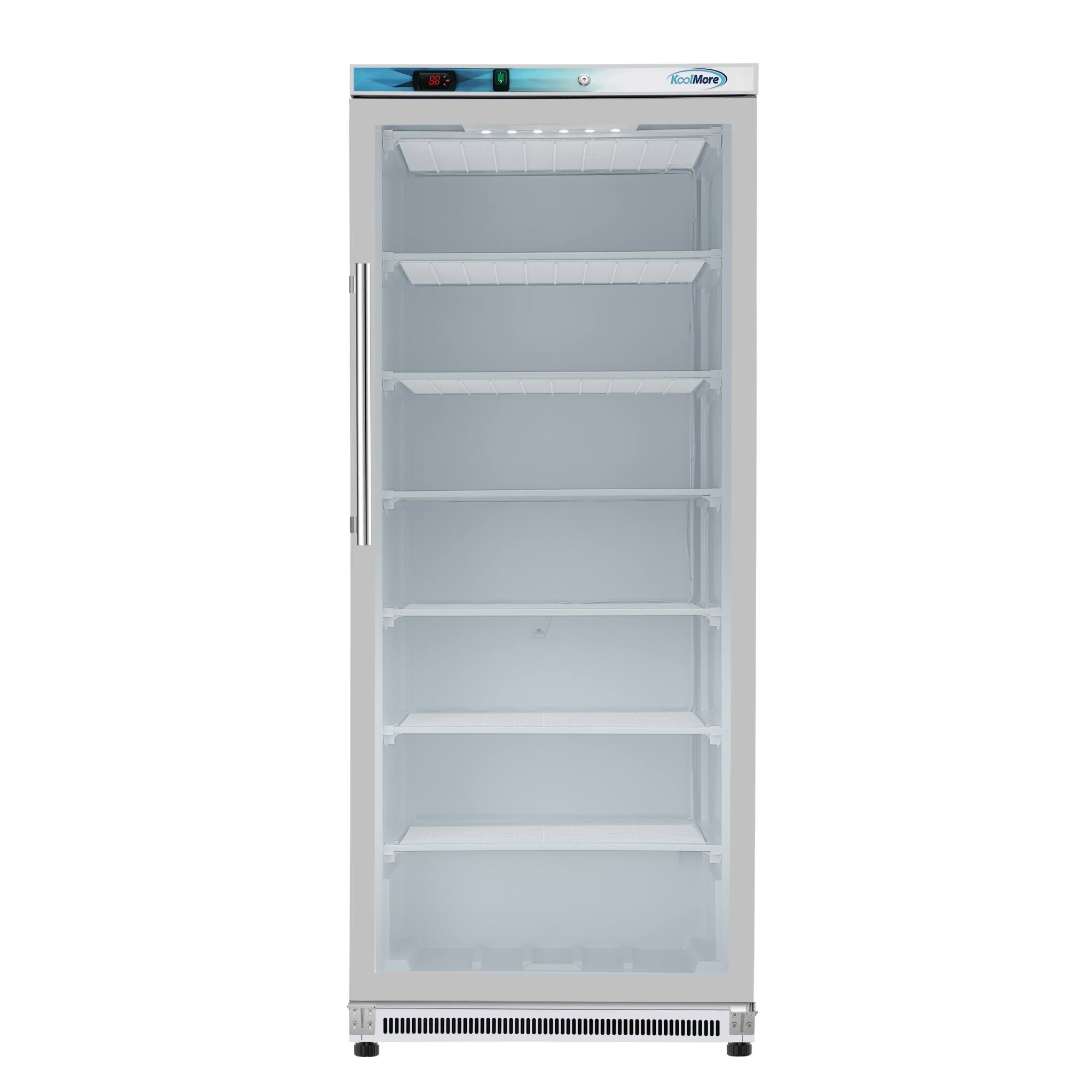 Alt View 2. Koolmore - 21 Cu. Ft. Commercial  Freezer with Glass Door in White - Manual Defrost (KM-FMD20WGD) - White.