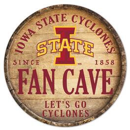 WinCraft - Iowa State Cyclones 14'' Circular Wood Sign - Multicolor