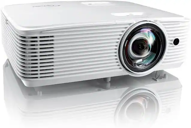 Front. Optoma - Optoma GT1080HDRx Short Throw Gaming Projector | 1080p and HDR support with 4K UHD input | Bright 3,800 Lumens. - White.