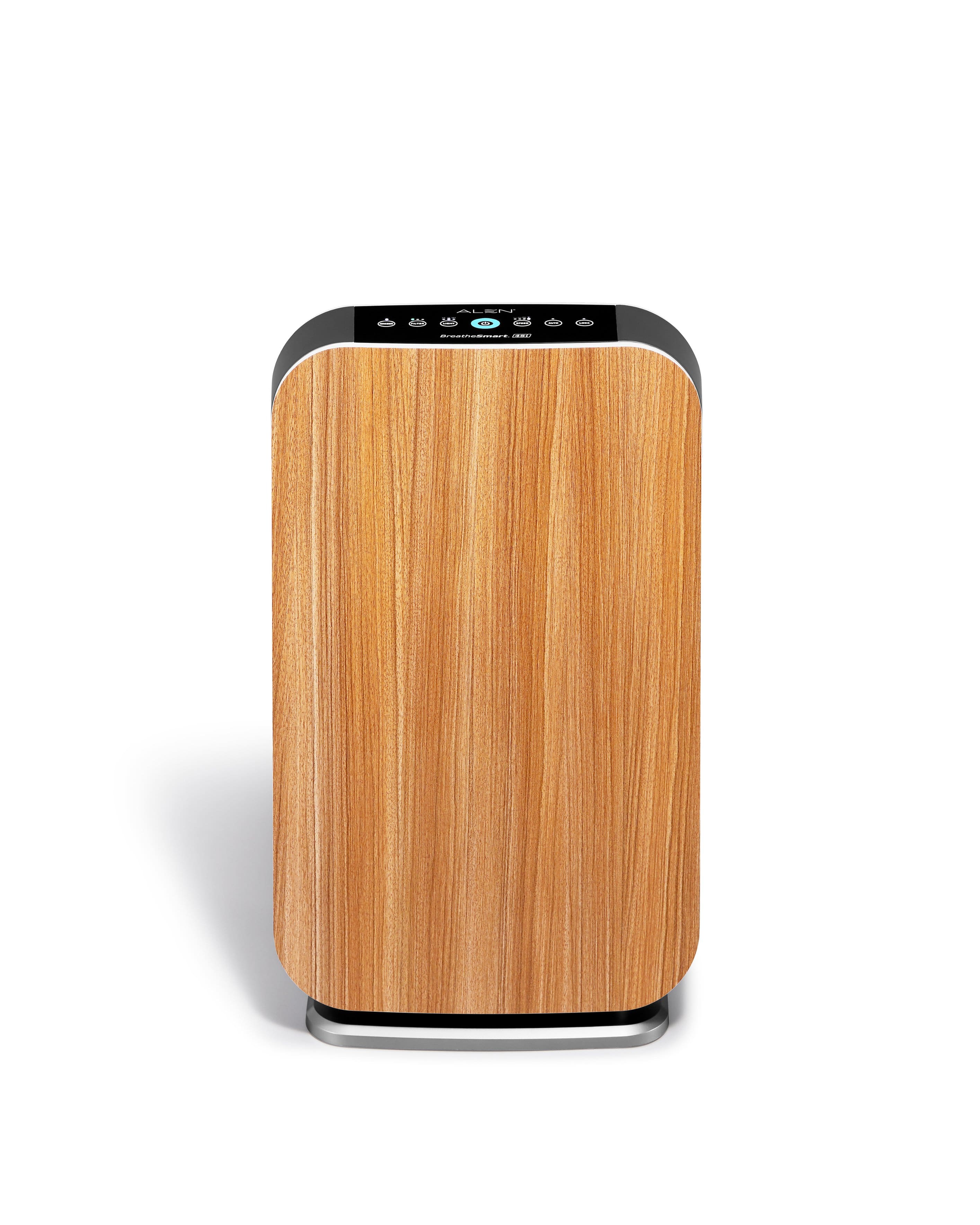 Front. Alen - BreatheSmart 45i 800 SqFt Air Purifier with Fresh HEPA Filter for Allergens, Dust, Odors & Smoke - Oak.