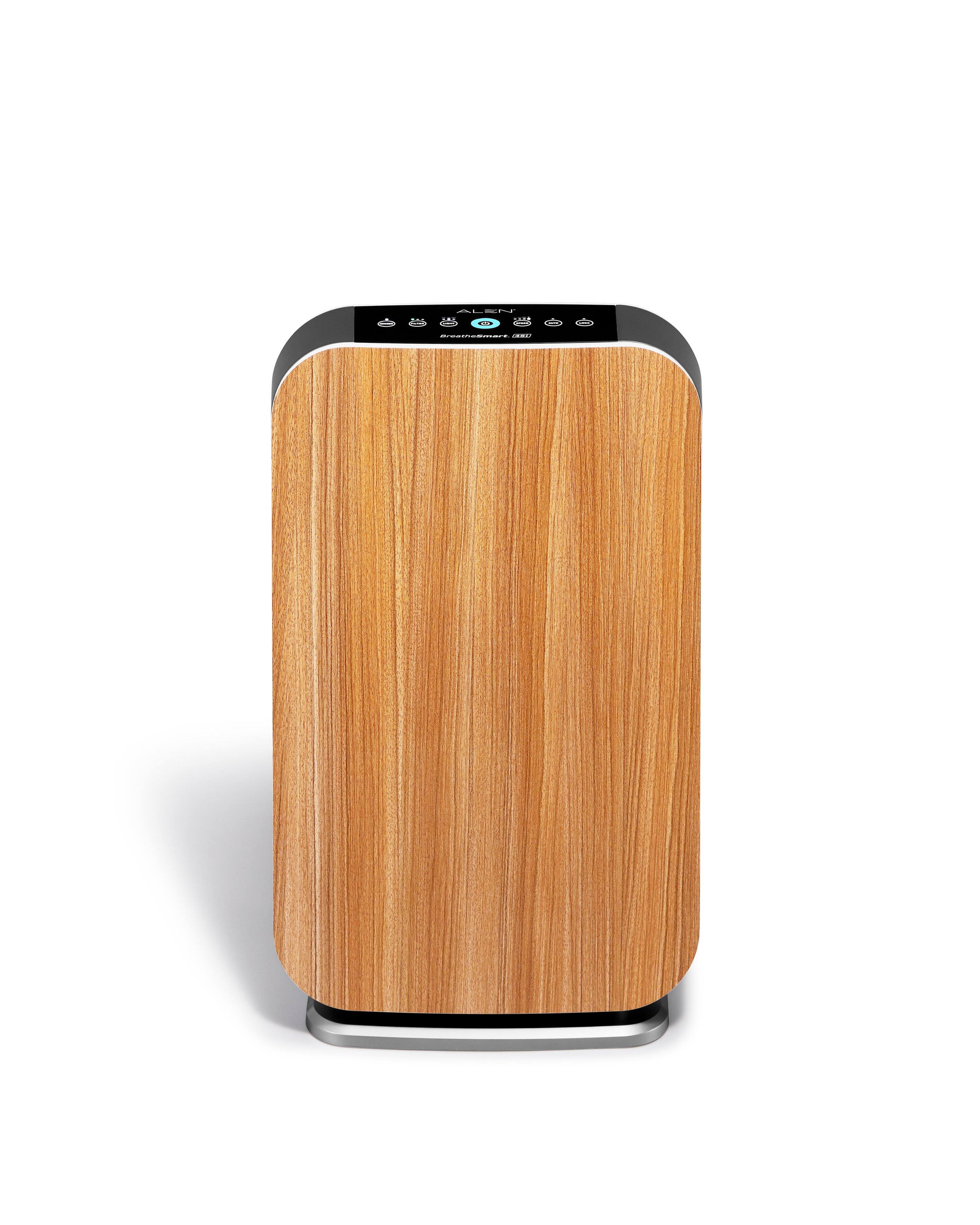 Front. Alen - BreatheSmart 45i 800 SqFt Air Purifier with Fresh HEPA Filter for Allergens, Dust, Odors & Smoke - Oak.