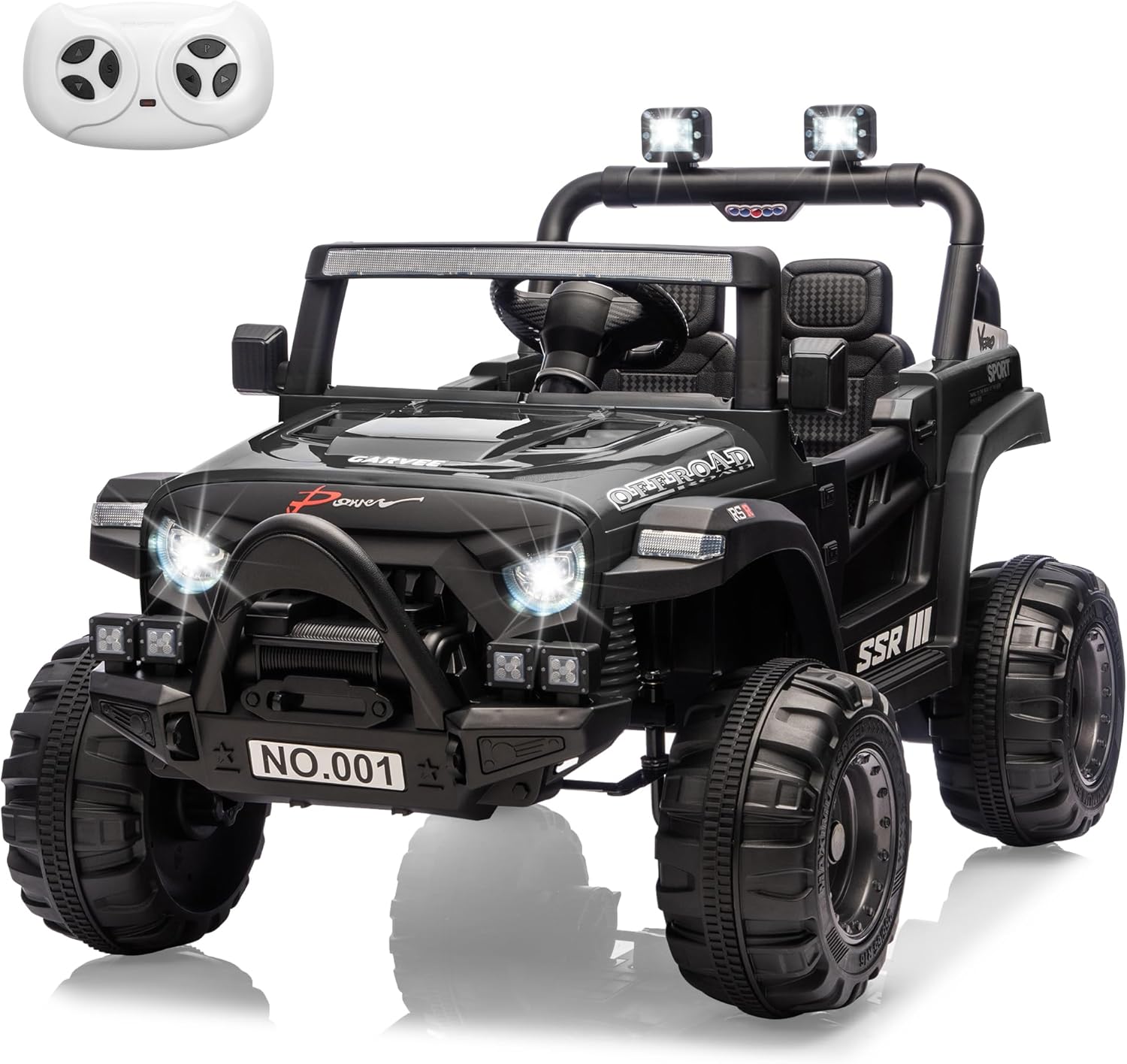 Electrodes Masters - Kids Ride On Truck Car, 12V Ride On Toy Battery Powered Vehicles w/Parent Remote, Spring Suspension price history on PriceWatchPro