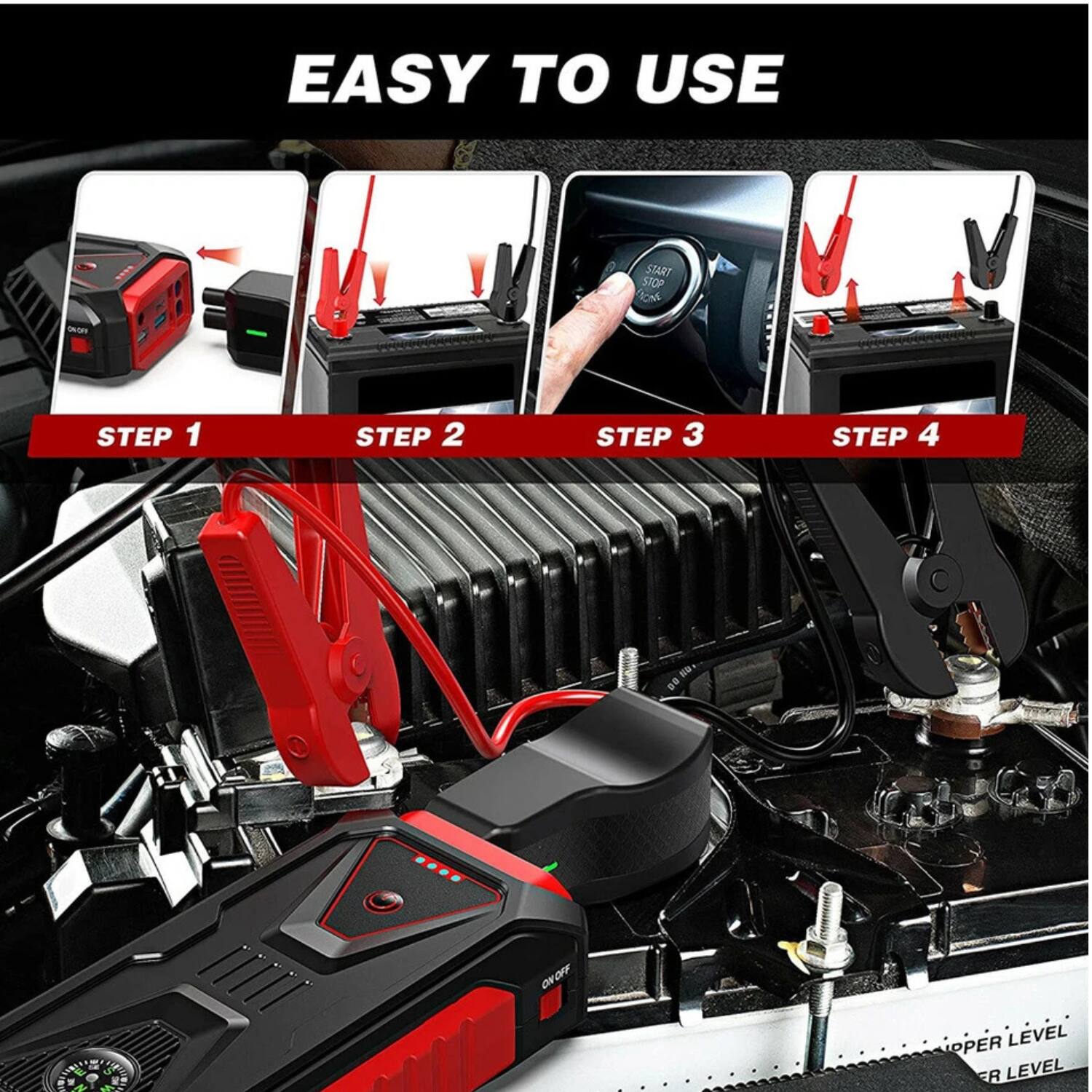 EASY TO USE

STEP 1
STEP 2
STEP 3
STEP 4

ON/OFF
IPPER LEVEL
ER LEVEL