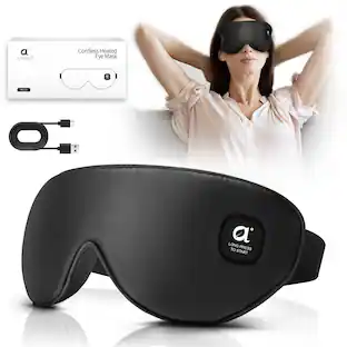 a arboleaf" Cordless Heated Eye Mask MET a LONG PRESS TO START